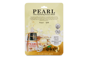 Маска д/обличчя д/вирівнювання тону шкіри з перлинним екстрактом тканинна 25мл Екель