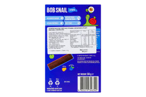 Конфеты фруктовые Яблочно-грушево-черничный страйп Bob Snail к/у 6х14г