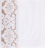 Рушник Дамаск білий махровий велюр 70*140см 550г/м2 ГМ Текстайл