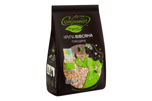 Крупа овсяная плющенная органическая Сквирянка в/с м/у 500г