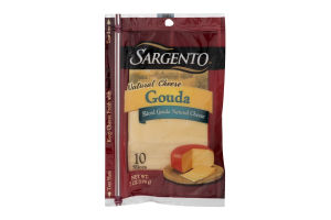 Sargento Natural Cheese Gouda Slices - 10 CT