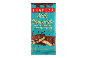 Хлебцы рисовые в молочном шоколаде Trapeza м/у 65г