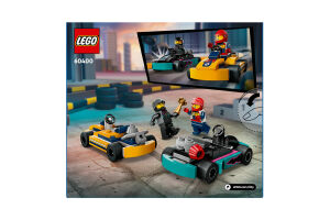 Конструктор для дітей від 5років №60400 Go-Karts and Race Drivers City Lego 1шт