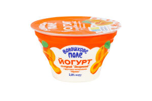 Йогурт 2.8% сладкий Абрикос Десертный Волошкове поле ст 140г