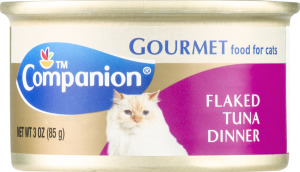 Companion Gourmet Food for Cats Flaked Tuna Dinner 3 OZ