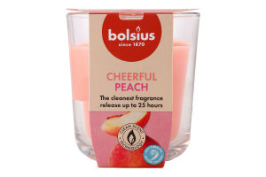 Свічка Bolsius Персик у склі 80/73мм