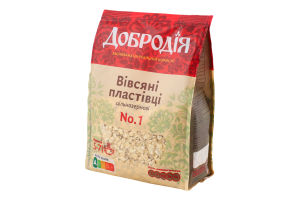 Хлопья овсяные цельнозерновые №1 Добродія м/у 400г