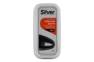 Губка для взуття чорна Express Silver 1шт
