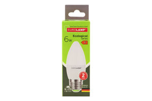 Лампа світлодіодна 6W E27 4000K LED Eurolamp 1шт