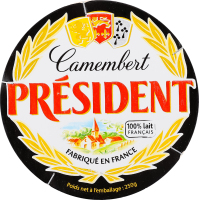Сир м'який Камамбер 45% 250г President
