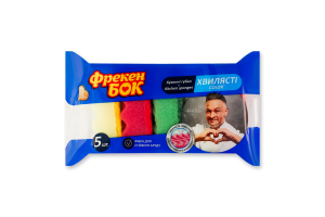Губки кухонні хвилясті Color Фрекен Бок 5шт