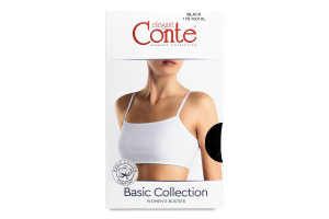Бюстьє жіноче Conte elegant Basic Collection №LBE2018 170-100/XL black