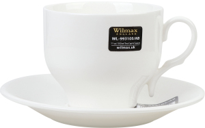 Чашка чайна 330мл з блюдцем WL-993105 Вілмакс