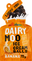Шарики мороженого банановые с какао глазурью Dairy Moo Mini Melts м/у 72г