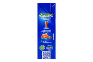 Нектар с мякотью пастеризованный персиковый Sandora т/п 200мл