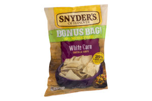 Snyder's of Hanover White Corn Tortilla Chips Bonus Bag