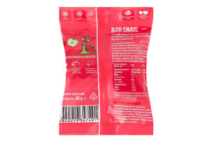 Снек фруктово-ягідний для дітей від 12міс Apple-strawberry Baby Bob Snail м/у 40г