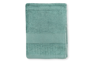 Рушник м"ятний махровий зеро твіст з бордюром 50*90см 600г/м2 ГМ Текстайл