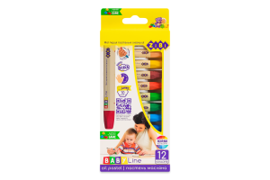 Пастель масляна №ZB.2490 Baby line ZiBi 12шт