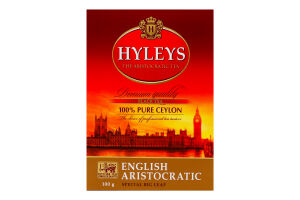 Чай черный байховый цейлонский цельнолистовой English aristocratic Hyleys к/у 100г