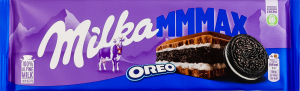 Шоколад молочний з начинкою зі смаком ванілі та печивом Oreo Mmmax Milka м/у 300г