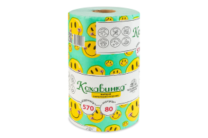 Рушник паперовий зелений 80м Кохавинка 1шт