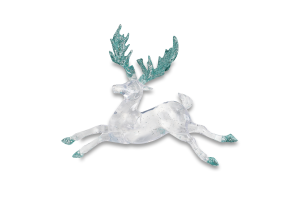 Підвіска новорічна Лось зелена 11,5*14см КМ