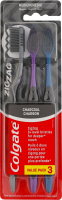 Щетка зубная средней жесткости Древесный уголь Zig Zag Colgate 3шт
