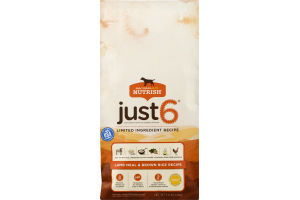 Rachael Ray Nutrish Just 6 Natural Food For Adult Dogs Lamb Meal & Brown Rice Recipe