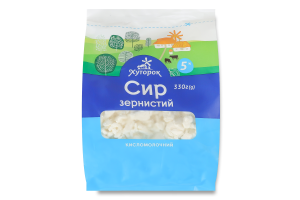 Творог 5% зернистый Хуторок м/у 330г