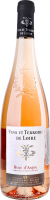 Вино 750мл 10.5% рожеве напівсухе натуральне купажоване AOP Rose d'Anjou Vins et terroirs de Loire Pierre Bourre пл