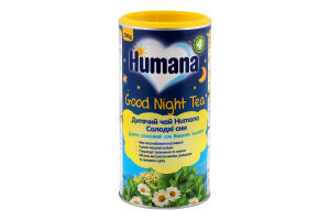 Чай для детей от 4мес растворимый Good Night Humana тубус 200г
