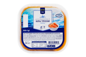 Икра трески пробойная соленая с добавлением масла Metro Chef п/у 500г