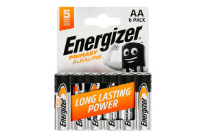 Батарейка AA 1.5V LR6 Primary alkaline Energizer 6шт