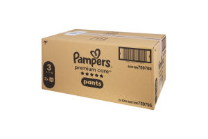 Трусики-підгузники дитячі 6-11кг 3 Premium Care Pampers 48шт