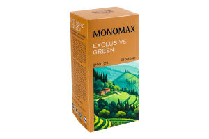 Чай зелений китайський дрібний Exclusive green Monomax в/с к/у 25х1.5г