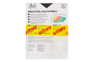 Набір колготок жіночих Siela Collant Collection Prestige Multifibra №SNA90994 20den 5 nero 2шт