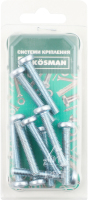Гвинт циліндричний М6*40 10шт блістер Косман