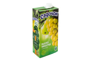 Нектар осветленный пастеризованный Яблоко-виноград Садочок т/п 950мл