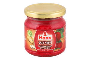 Хрін з буряком Пікантно-гострий Haas с/б 200г