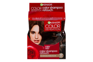 Крем-краска для волос без аммиака Color sensation Color shampoo retouch 5.0 Garnier 1шт