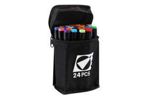 Скетч-маркери кольорові двосторонні 24шт сумка Josef Otten