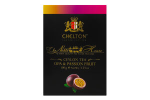 Чай чорний цейлонський листовий OPA&Passion fruit Благородний будинок Chelton в/с к/у 100г