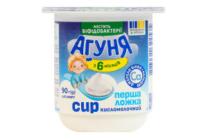 Сир кисломолочний 4.5% для дітей від 6міс з біфідобактеріями Агуня ст 90г