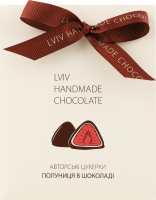 Набір цукерок Полуниця в шоколаді 100г Lviv handmade chocolate