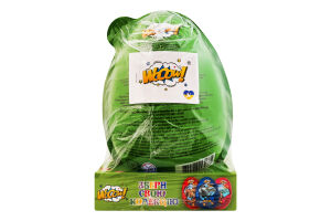 Яйце пластикове для дівчинки та хлопчика з цукерками та сюрпризом Dinosaur egg Jumbo Wooow м/у 80г