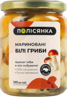 Грибы маринованные Белые Полісянка с/б 360г