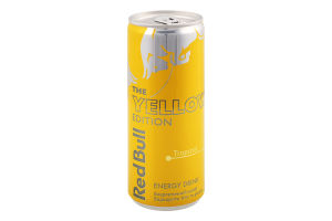 Напиток энергетический безалкогольный сильногазированный Tropical The Yellow Edition Red Bull ж/б 250мл