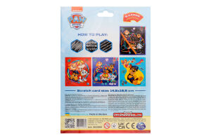 Набір гравюр для дітей від 3років 14.5х16.5см №200566 Ігрові розваги Paw Patrol Dodo 3шт