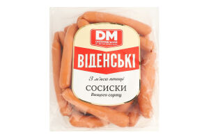 Сосиски из мяса птицы Венские Дніпровський м'ясокомбінат в/с кг